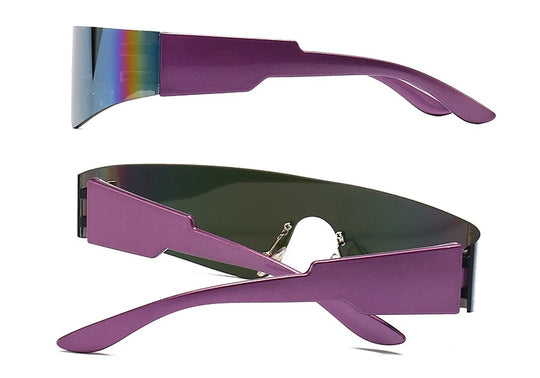 Futuristic Mirrored Sunglasses for Women and Men - Futuristic Sunglasses