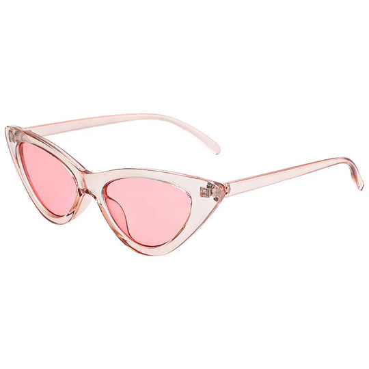 Fashion Cat Eye Sunglasses - Retro Sun glasses Small Frame Shades Sunglasses