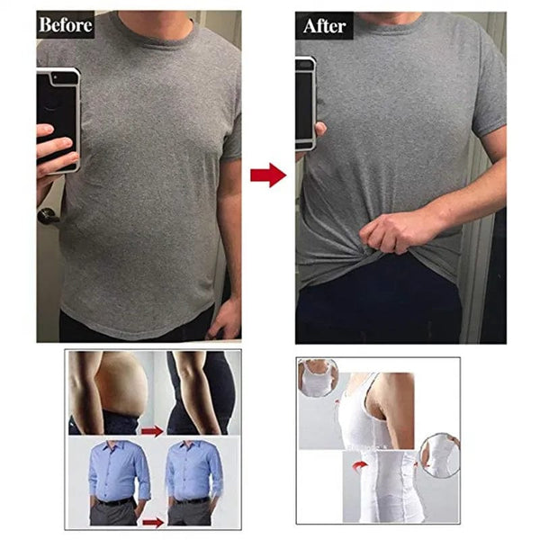 Streamline Your Look: Men's Slimming Underwear with Waist Cincher and Tummy Control