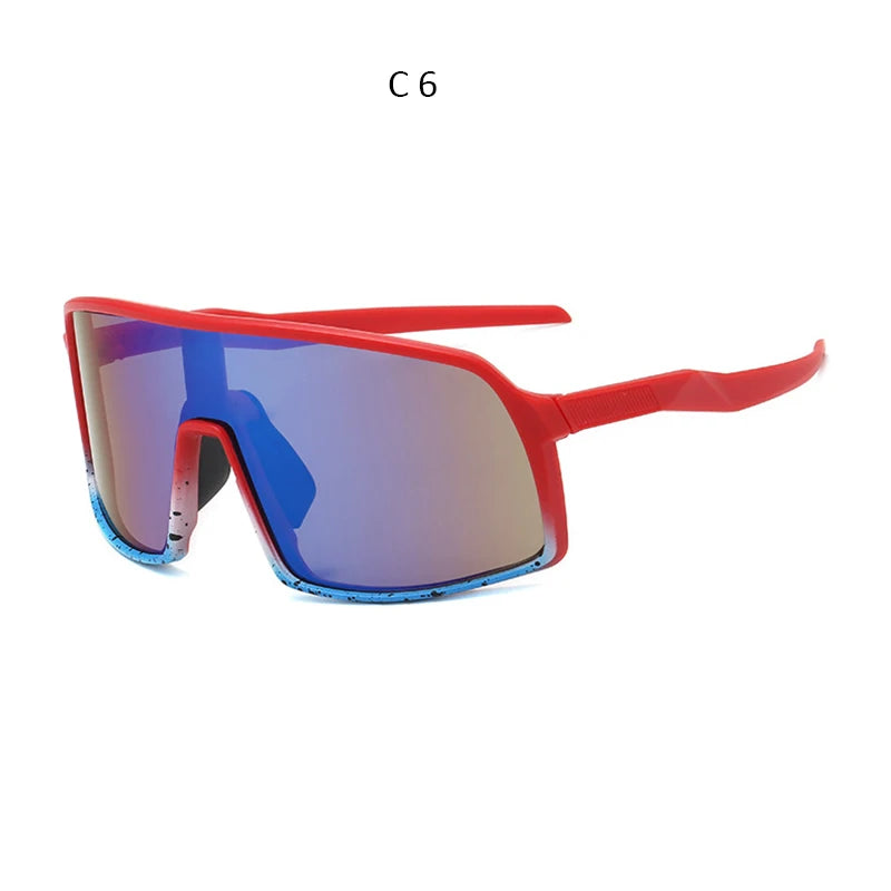 High-Quality Oversized Fashion Sunglasses: One Piece Design for Men and Unisex Sports Eyewear