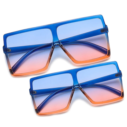 Three Hippos Square Kids Sun Glasses Set: Matching Mother and Daughter Shades