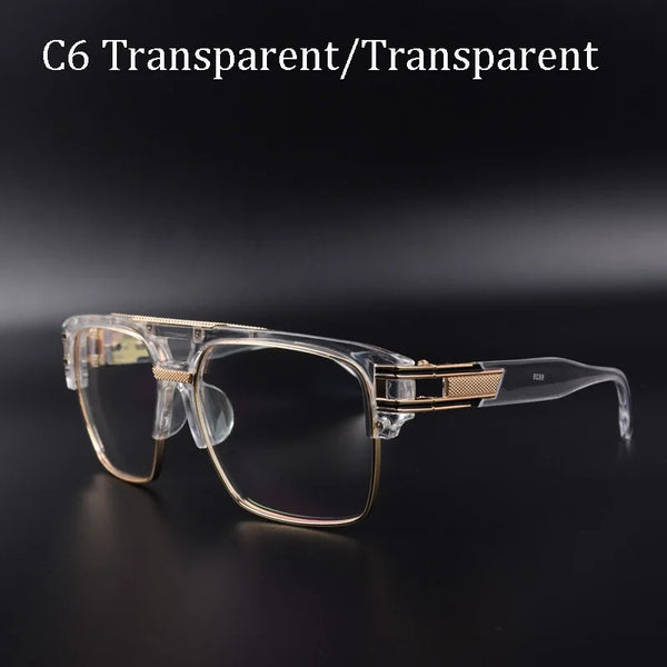 Fashionable Eyewear for Women and Men : Trendy Square Metal Sunglasses