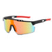 Flat Top Sports Outdoor Cycling Shield Goggle Mirror Sunglasses for Men