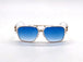 Fashionable Eyewear for Women and Men : Trendy Square Metal Sunglasses