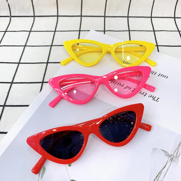 Children Sunglasses: Candy Color Cat Eye Shades with UV400 Protection for Girls