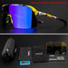 Men Bike Bicycle Cycling Glasses: Custom UV400 Polarized Sunglasses Kapvoe MTB