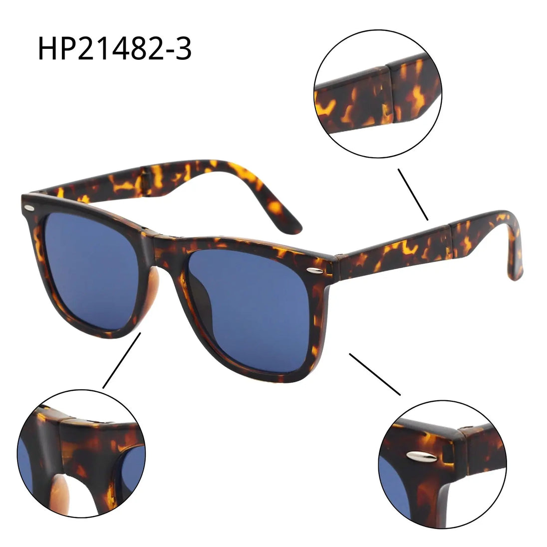 Luxury Foldable Sunglasses: Easy Carry Pocket PC Frame for Men and Women