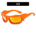 Colorful Rectangular Sunglasses with CE Certification - UV400 Sunglasses with Sporty Appeal