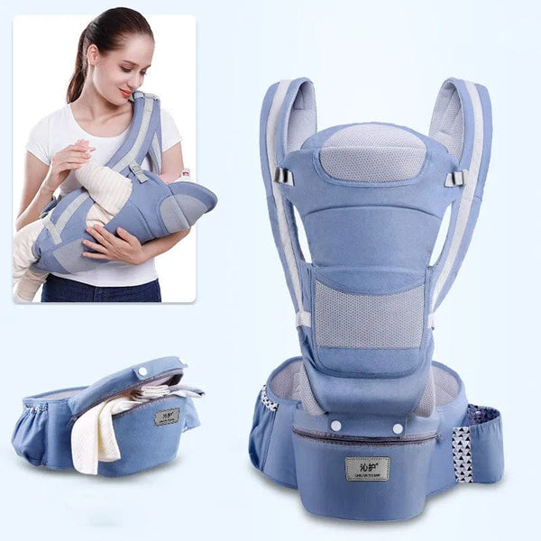 Ergonomic Baby Carrier Backpack - Newborn Hipseat Carrier, Front Facing Kangaroo Baby Wrap Sling for Comfortable Travel