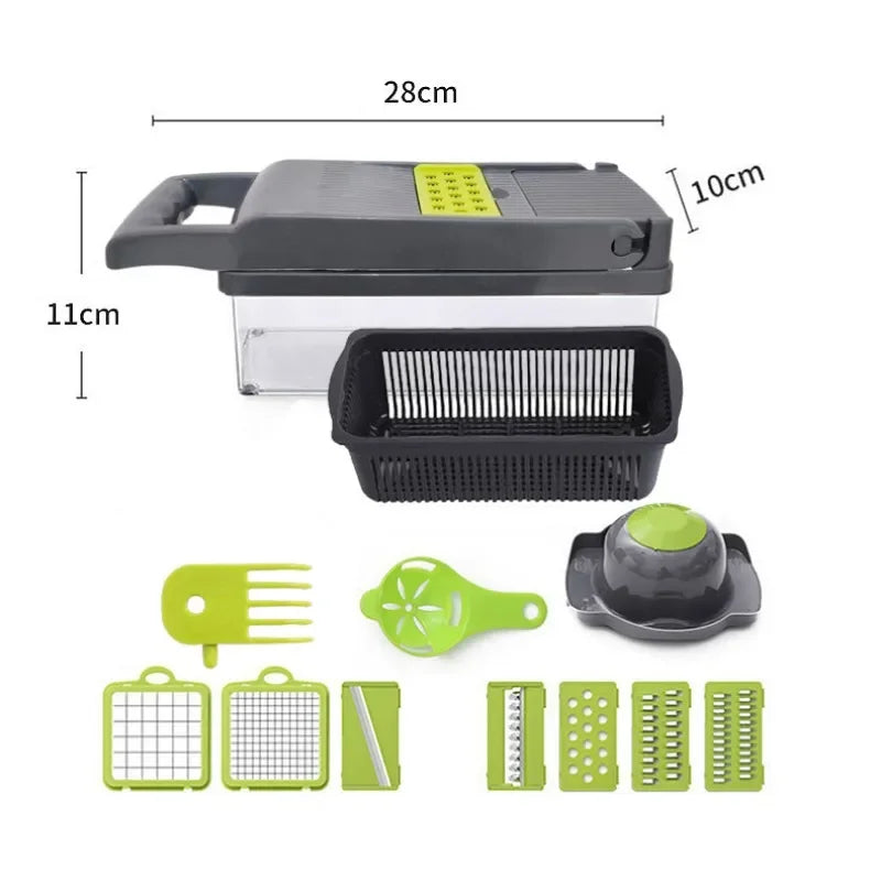 Multifunctional Vegetable Chopper - Stainless Steel Slicer and Dicer