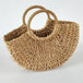 Handmade Rattan Handbag – Simple All-Match Tote for Women