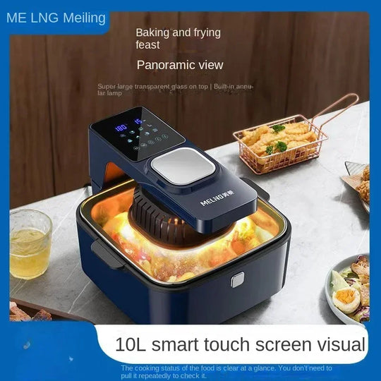 Electric Air Fryer with Visual Fryer | Integrated Microwave & Oven | Meiling