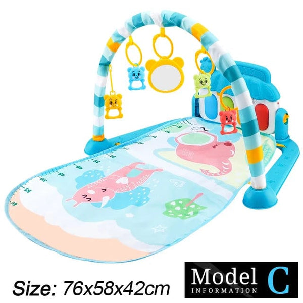Baby Fitness Play Gym: Music Piano Blanket Pad, 0-36 Months