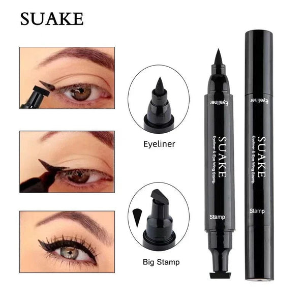 Winged Perfection 2-in-1 Stamp Liquid Eyeliner Pencil for Effortless Elegance