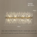 Modern Fireworks Crystal Chandelier | Dimmable LED Light for Bars & Clothing Stores