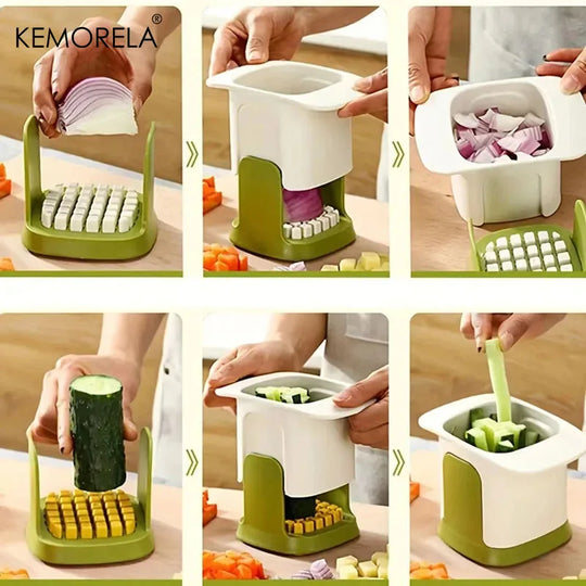 Multifunctional Vegetable Chopper - Onion Dicing, French Fry Slicer, Kitchen Tools