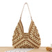 Large Capacity Vintage Straw Tote Bags for Women - Elegant Summer Shoulder Handbags