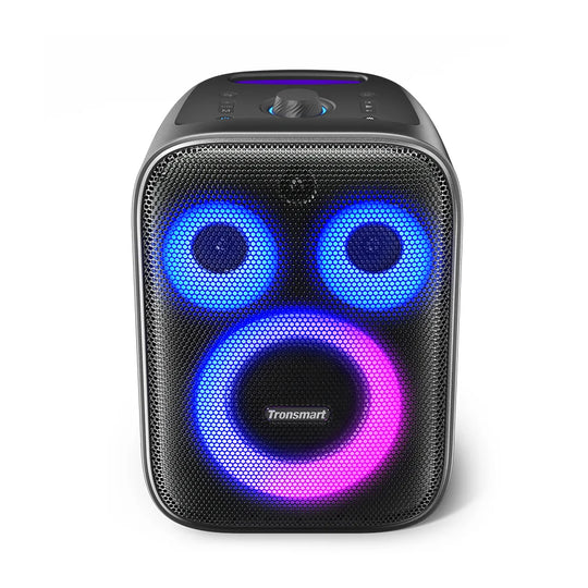 Tronsmart Halo 200 Speaker 120W Karaoke Party Speaker with 3 Way Sound System, Built-in/Wired Mic, Guitar Input, APP Control