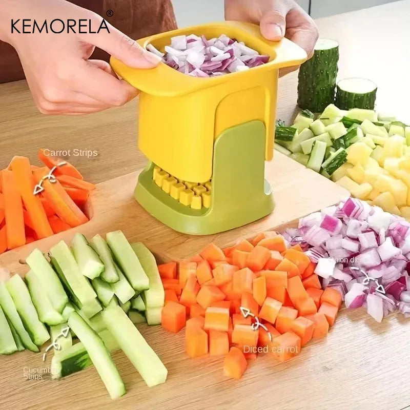 Multifunctional Vegetable Chopper - Onion Dicing, French Fry Slicer, Kitchen Tools