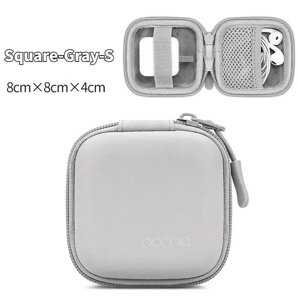 Stay Organized on the Road: Zipper Closure Earphone Case for Seamless Travel Adventures