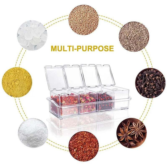 Modern Kitchen, Organized Flavor: Discover the Clear Seasoning Box Storage Containers