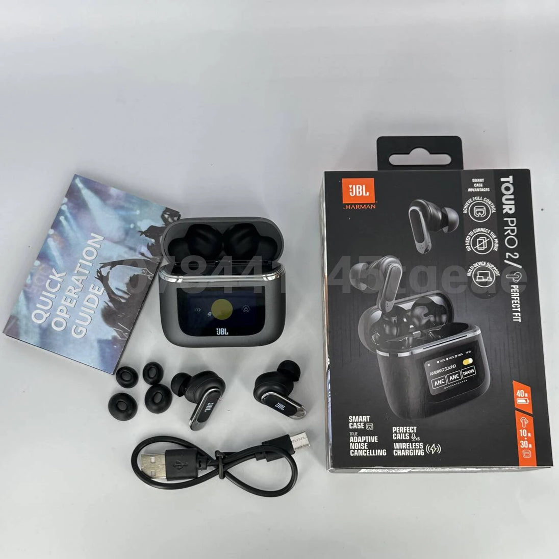 JBL TOUR PRO 2 Wireless Earphone with ANC - IPX5, ANC, LCD Touch Control