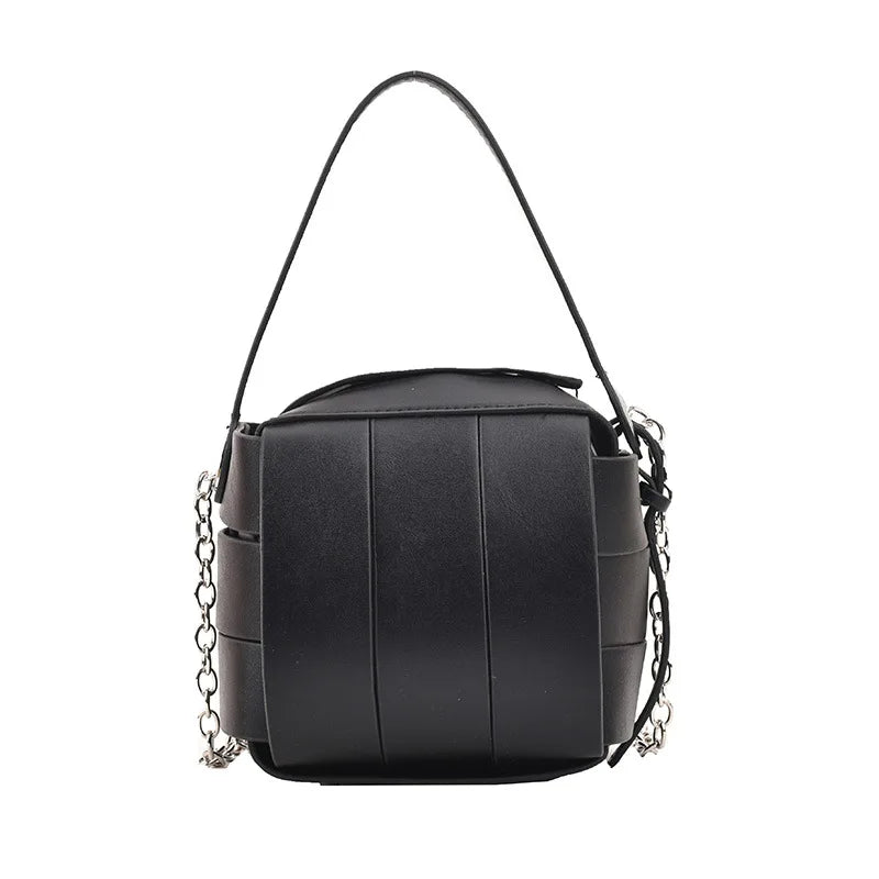 Leather Handbags for Women – Vintage Spliced Shoulder Bag