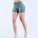 Low Ribbed Band Shorts - Seamless Scrunch Bum Yoga Booty Shorts - Impact 4.5"