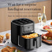 Multi-Functional 10L Large Capacity Air Fryer - 2000W Stainless Steel Electric Oven