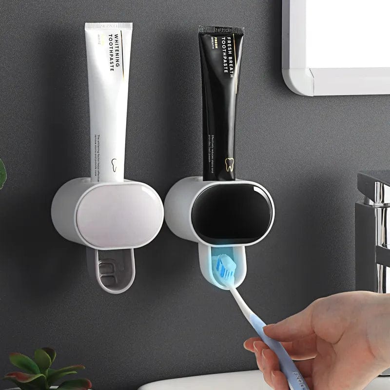 Automatic Toothpaste Dispenser and Toothbrush Holder - Easy Install, Eco-Friendly