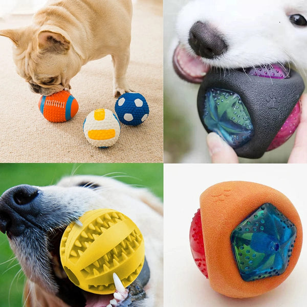 Playful Dental Care: Dog Ball Toys for Small Dogs - Interactive Chew and Tooth Cleaning