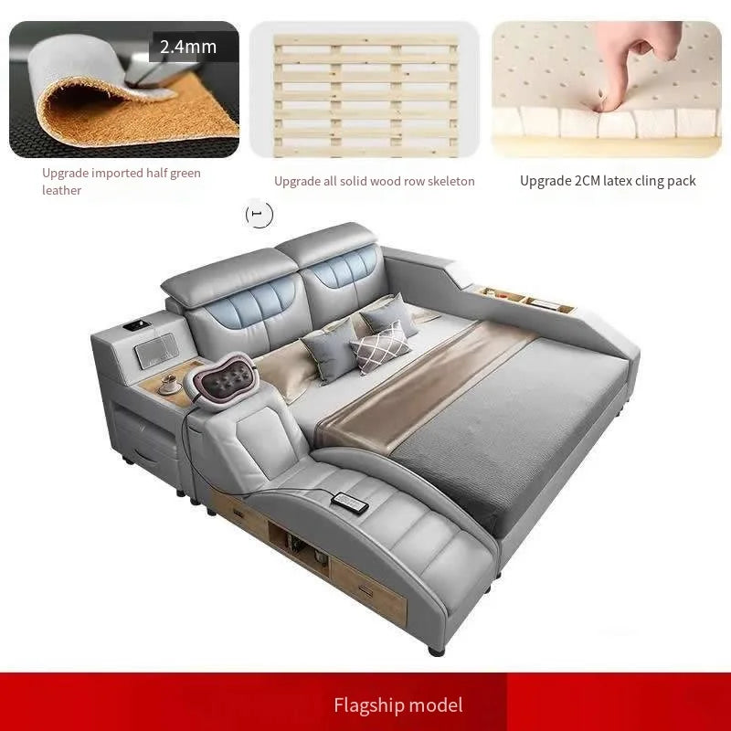 Light Luxury Smart Bed | Chanwy BD-2 | Modern Massage Double Bed