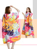 Surf Poncho Towel Poncho Quick-Dry Towel Hoodie Microfiber Beach Robe Changing Poncho Swim Towel Beach Poncho For Adults A19