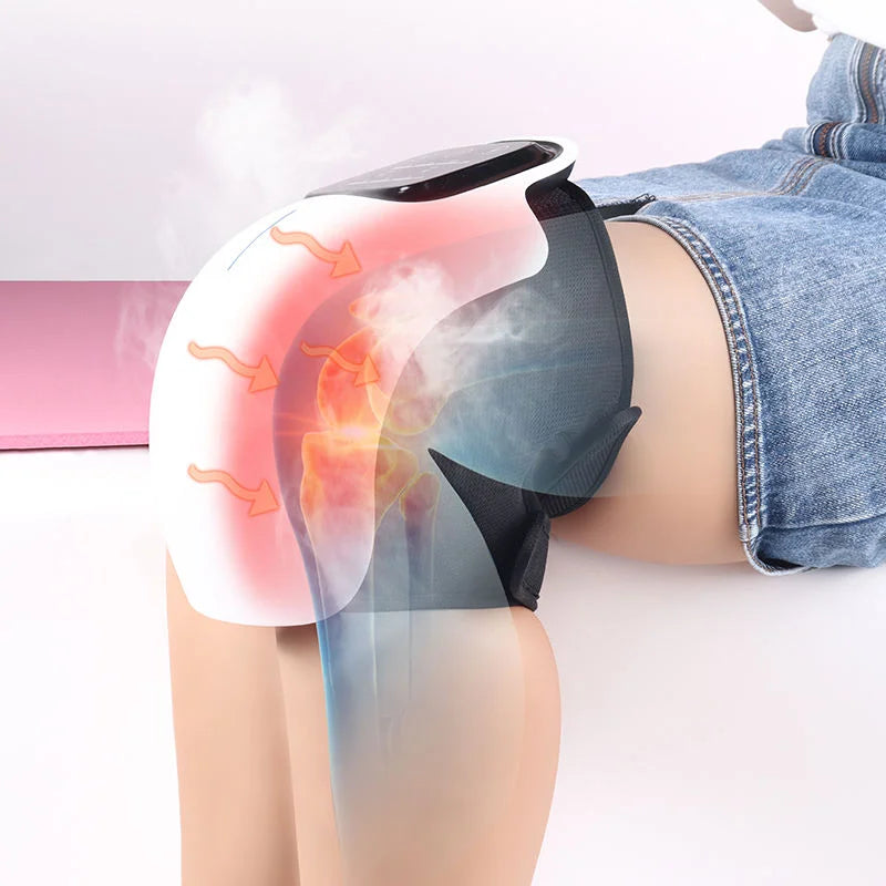 Infrared Cordless Knee Massager: Infrared Heat & Vibration for Pain Relief