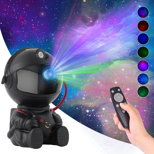 Astronaut Star Projector Night Light | 360° Galaxy Nebula | Remote Controlled