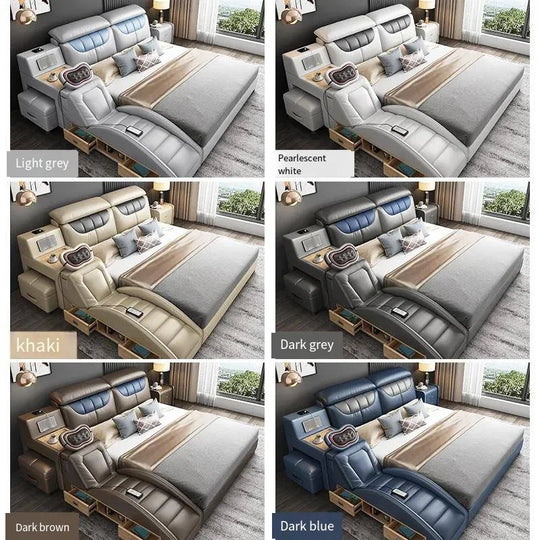 Light Luxury Smart Bed | Chanwy BD-2 | Modern Massage Double Bed