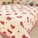 Velvet Bed Cover Non-slip Bedsheet – Cute Printed Quilted Bedspread for Single & Double Beds