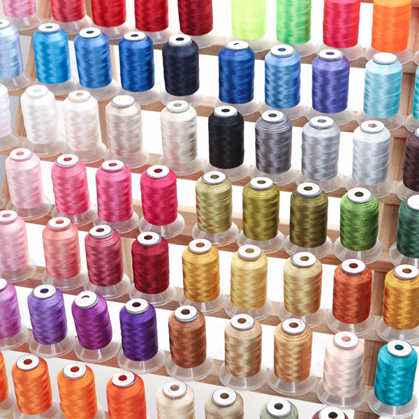Premium Polyester Embroidery Thread Set: 80 Colors, 500M Spools - Brother, Babylock, Janome, Singer Compatible