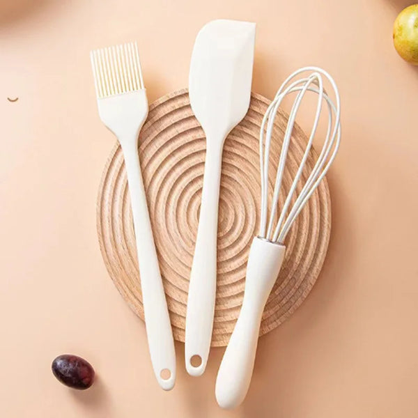 Food Grade Silicone Baking Tools - 3-Piece Set, Heat Resistant, Eco-Friendly