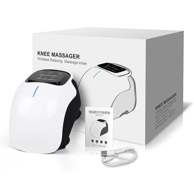 Infrared Cordless Knee Massager: Infrared Heat & Vibration for Pain Relief