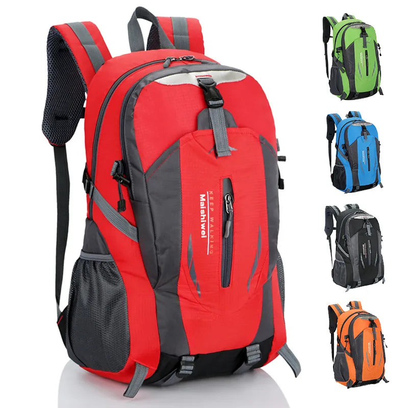 Outdoor Mountaineering Backpack - 36-55L, Unisex, Nylon