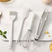 Flexible Silicone Kitchen Utensils Set - Spatula, Whisk, Food Clip, Brush