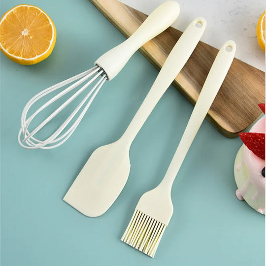 Food Grade Silicone Baking Tools - 3-Piece Set, Heat Resistant, Eco-Friendly