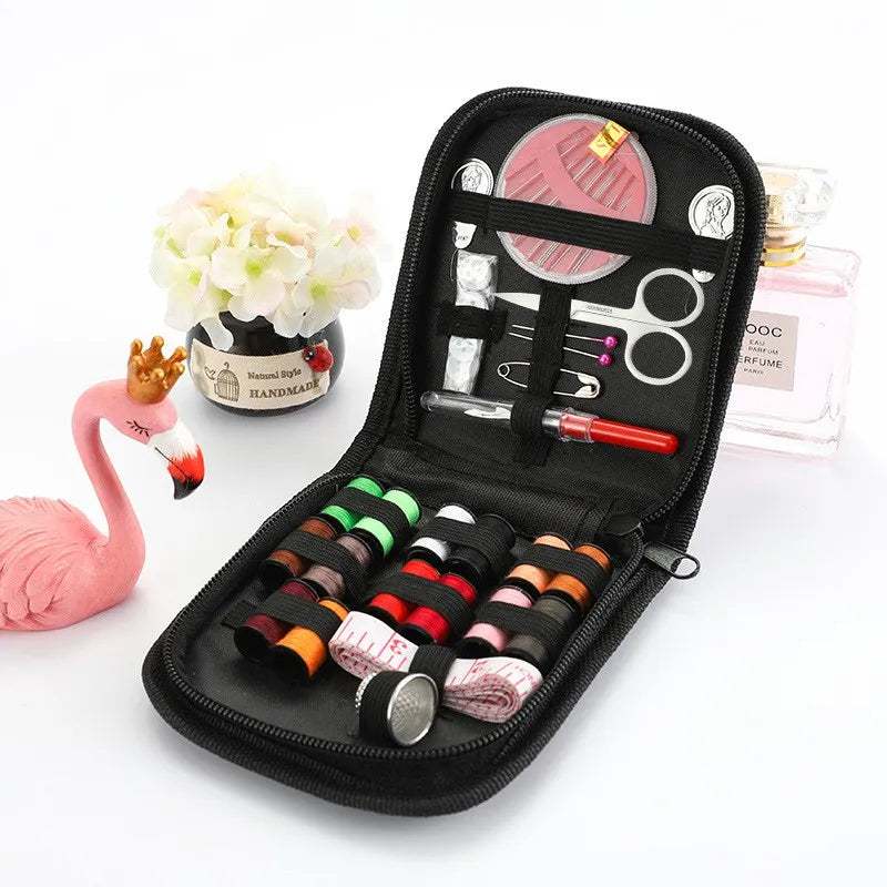 Professional Sewing Kit with Threads Needles Scissors Tape Measure Buttons and More