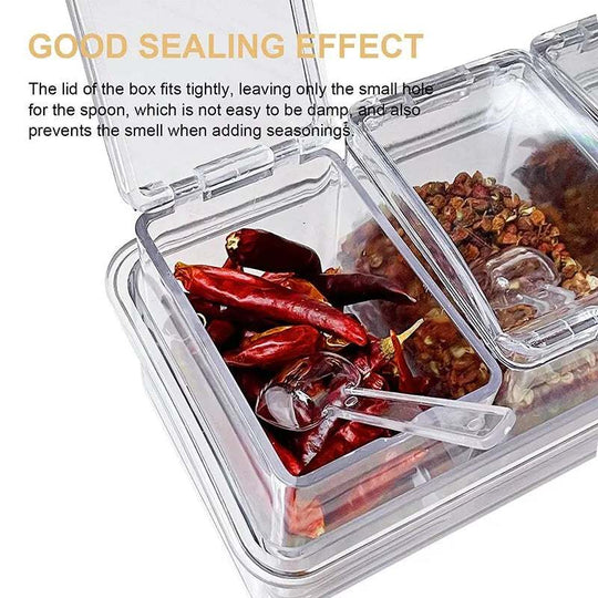 Modern Kitchen, Organized Flavor: Discover the Clear Seasoning Box Storage Containers