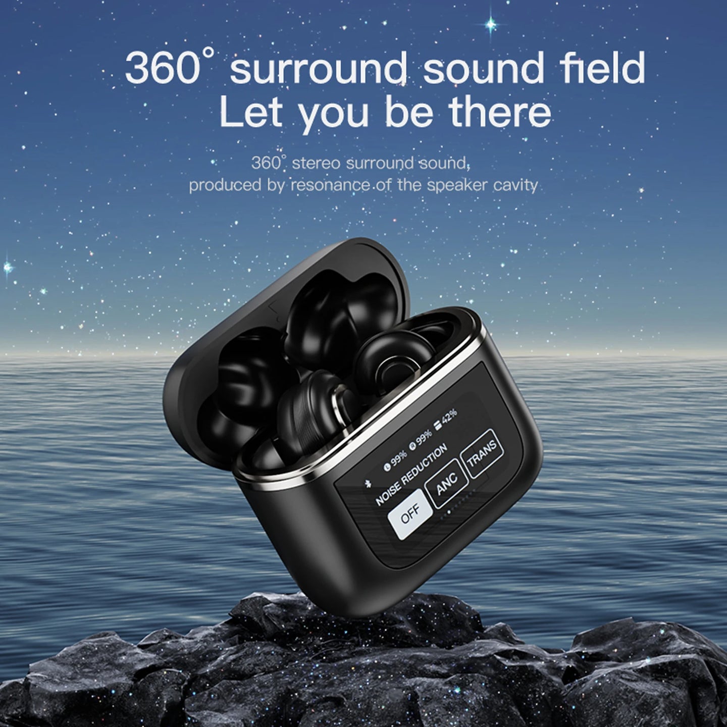 True Wireless Earbuds for iPhone, Samsung, Huawei - Waterproof, HiFi Quality