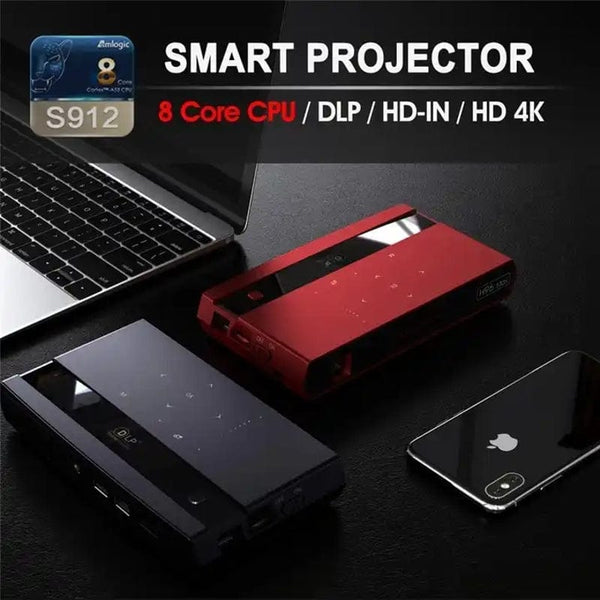 High Quality H96 Max Mini Projector 5G Dual Wifi Smart Android Projector Portable Amlogic Octa Core H96max from Kingsway