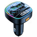 Bluetooth 5.0 FM Transmitter | Handsfree Car Radio | 22.5W Super Quick Charge