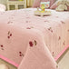 Velvet Bed Cover Non-slip Bedsheet – Cute Printed Quilted Bedspread for Single & Double Beds