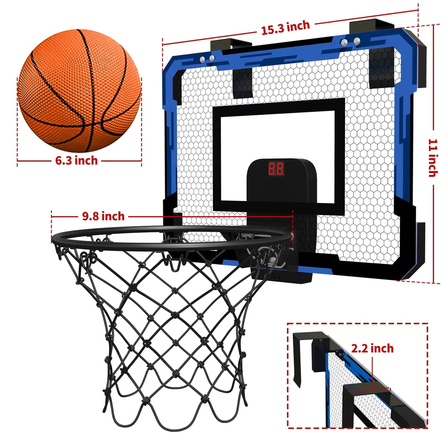 Versatile QDRAGON Basketball Hoop Adventure for Any Location